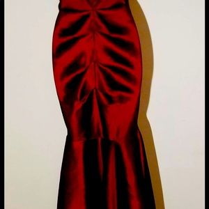 Burgundy Dillards Prom Dress